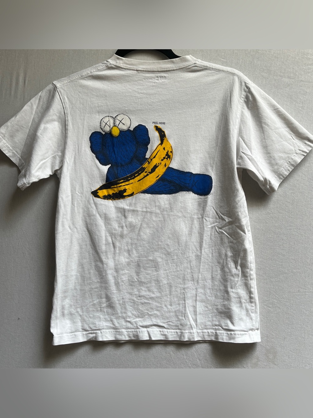 Uniqlo UT KAWS + Andy Warhol Banana White Graphic Tee Kids 13